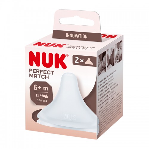 NUK Perfect Match teat 2 pieces | Made in Germany | 6M+